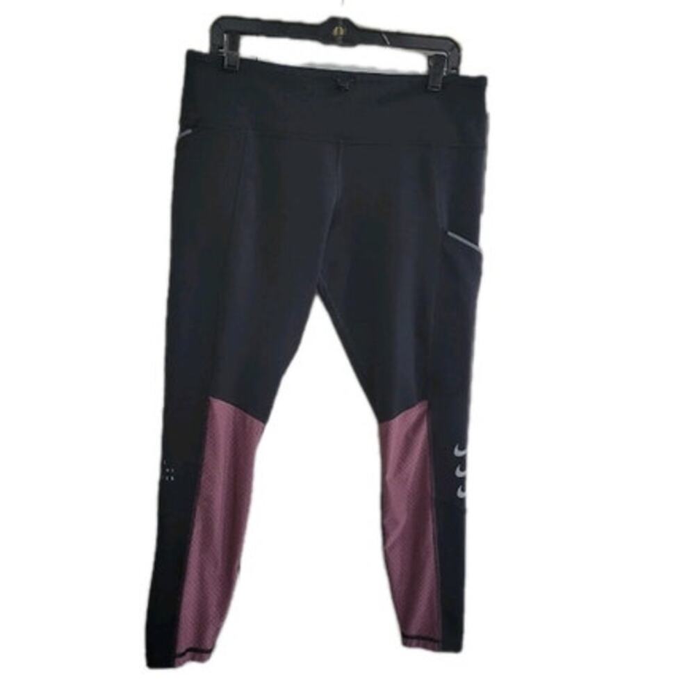 Nike Dri-FIT ADV Run Division Epic Luxe 7/8 Tight Women's Size XL Black Maroon - Picture 7 of 14